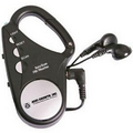 Light Up Carabiner - Flashlight - FM & Weatherband Scan Radio